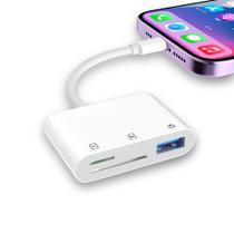 Leitor de cartão SD WQK para iPhone com adaptador de câmera USB 1TB 512GB