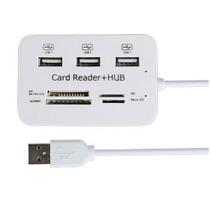 Leitor de cartão USB 3.0 tipo hub Combo USB Splitter USB de alta velocidade