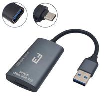 Leitor de Cartão USB Alta Velocidade Micro e SD 4.0 UHS-II e UHS-I - F3
