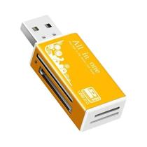 Leitor de Cartões 4 em 1 USB 2.0 - Micro SD, TF, M2, MS, Pro Duo, MMC, SDHC e DV