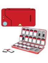 Leitor de Cartões de Jogo Switch 24 em 1 - Adaptador Magnético Vermelho