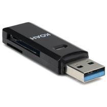 Leitor de cartões de memória Koah Pro 2 em 1 USB 3.0 para SD e Micro SD