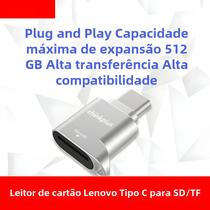 Leitor de Cartões Micro SD e TF USB-C para Lenovo - com Adaptador