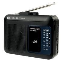 Leitor de cassetes Retekess TR606 AM Gravador FM portátil