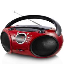 Leitor de CD Bluetooth Boombox SINGING WOOD 030BT vermelho