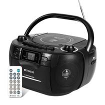 Leitor de CD Boombox Retekess TR621, fita cassete, rádio AM FM