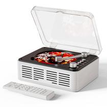 Leitor de CD com Transmissor Bluetooth CARONSORT - Design Retro em Madeira