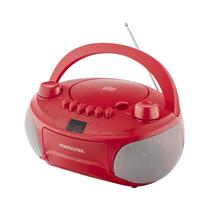 Leitor de CD de cassete estéreo portátil Memorex AM/FM vermelho Leitor de CD de cassete estéreo portátil Memorex AM/FM vermelho