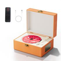 Leitor de CD e Caixa de Música Yintiny Time com Bluetooth - Laranja