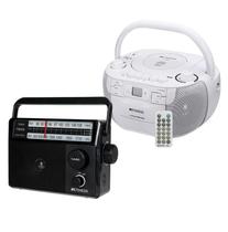 Leitor de CD e K7 Retekess TR621 com Rádio AM/FM