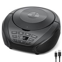 Leitor de CD Gueray Portable Boombox com alto-falantes e rádio FM