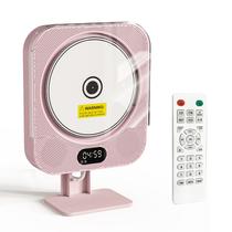 Leitor de CD Kozun Kpop Rosa - Bluetooth/Rádio FM - para Mesa ou Parede