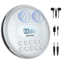 Leitor de CD portátil ARAFUNA CD5189 com alto-falante, recarregável