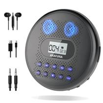 Leitor de CD Portátil ARAFUNA com Alto-Falantes Estéreo Duplos