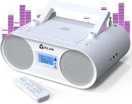 Leitor de CD portátil Boombox KLIM Boombox B4 com Bluetooth Leitor de CD portátil Boombox KLIM Boombox B4 com Bluetooth
