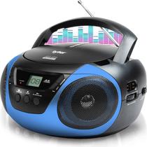 Leitor de CD portátil Boombox Rádio AM/FM Tyler Blue