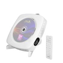 Leitor de CD Portátil com Bluetooth HiFi, Rádio FM e USB