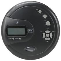 Leitor de CD portátil com rádio FM e fones de ouvido estéreo - Preto com proteção contra saltos - GPX