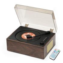 Leitor de CD portátil DUIDESHI Alto-falante Bluetooth Hi-Fi Retro