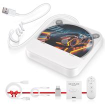 Leitor de CD portátil externo para carro Dislind com porta USB AUX