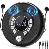 Leitor de CD portátil Greadio com bateria recarregável de 2000mAh