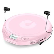 Leitor de CD portátil Gueray CD Discman com fones de ouvido e display LCD