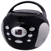 Leitor de CD portátil HANNLOMAX HX-306CD com rádio AM/FM
