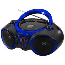 Leitor de CD Portátil Jensen CD-490 com Rádio AM/FM - Azul