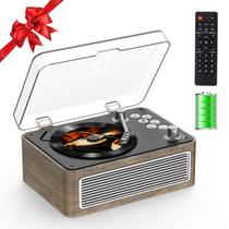 Leitor de CD Portátil Kegaudio com Bluetooth, Bateria de 3600 mAh, Rádio e USB