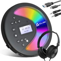 Leitor de CD Portátil KLIM Discover com Fones de Ouvido Bluetooth