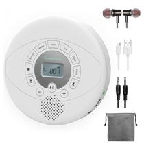 Leitor de CD portátil KUEPHOM Walkman com alto-falante e fones de ouvido