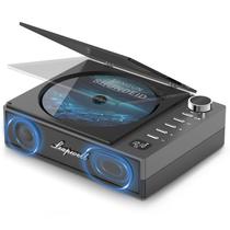 Leitor de CD Portátil Leapwell com Bluetooth Recarregável e Alto-Falantes