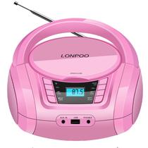 Leitor de CD portátil LONPOO Boombox Rádio FM USB Bluetooth 28cm Leitor de CD portátil LONPOO Boombox Rádio FM USB Bluetooth 28cm