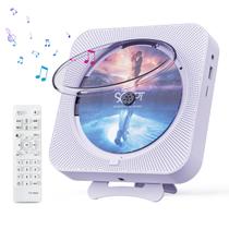 Leitor de CD Portátil MICOCIOUS com Bluetooth e Rádio FM