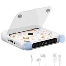 Leitor de CD portátil MICOCIOUS com Bluetooth, recarregável