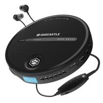 Leitor de CD Portátil Oakcastle CD10 - 7 Horas de Bateria e Fones de Ouvido