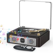 Leitor de CD Portátil Retrô com Bluetooth e Alto-Falante Leitor de CD Portátil Retrô com Bluetooth e Alto-Falante