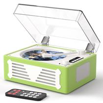 Leitor de CD portátil retro MANGOSTAN com Bluetooth, USB, AUX