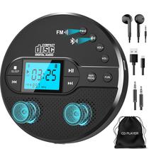Leitor de CD Portátil Sunoony com Bluetooth e Transmissor FM