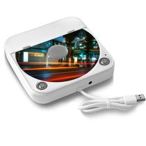 Leitor de CD portátil WOOPKER com USB AUX para carro Plug & Play