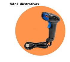 Leitor De Código De Barra Com Fio Exbom Lcb150 Resolução 4m Cor Preto Tipo De Conector Do Cabo Usb