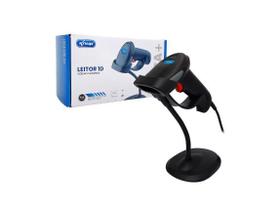 Leitor de Código de Barras 1D KNUP 1017A+ com Suporte