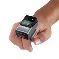 Leitor de código de barras Bluetooth Ring vestível Eyoyo 1D com display