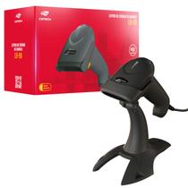 Leitor de Código de Barras C3Tech LB-50BK, Cabo USB, Leitura de Códigos 1D, DANFE, Boletos Bancários, Sensor a Laser, Com Suporte - Preto Leitor de Código de Barras C3Tech LB-50BK, Cabo USB, Leitura de Códigos 1D, DANFE, Boletos Bancários, Sensor a Laser, Com Suporte - Preto
