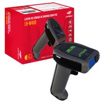 Leitor de Código de Barras C3Tech LB-W400BK, Sem Fio + Bluetooth, 1D/2D, QR CODE, DANFE, Boleto Bancário - Preto