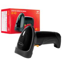 Leitor de Código de Barras C3Tech, USB, 1D, Laser, Preto - LB-40BK