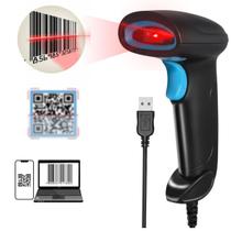 Leitor de Código de Barras com Fio 1D, 2D, Qr Code Portátil USB