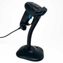 Leitor De Código De Barras Com Fio Com Base Suporte Exbom Lcb150 Cor Preto Cabo USB