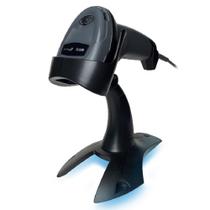 Leitor de Código de Barras Com Suporte Elgin BR520 1D e 2D Cinza e Preto