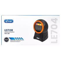 Leitor de Código de Barras Fixo Knup LE704 LARANJA